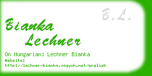 bianka lechner business card